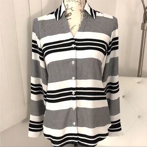 Express Monochrome Striped Portofino Shirt